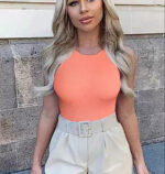 Sexy Ribbed Knitted Jumpsuit