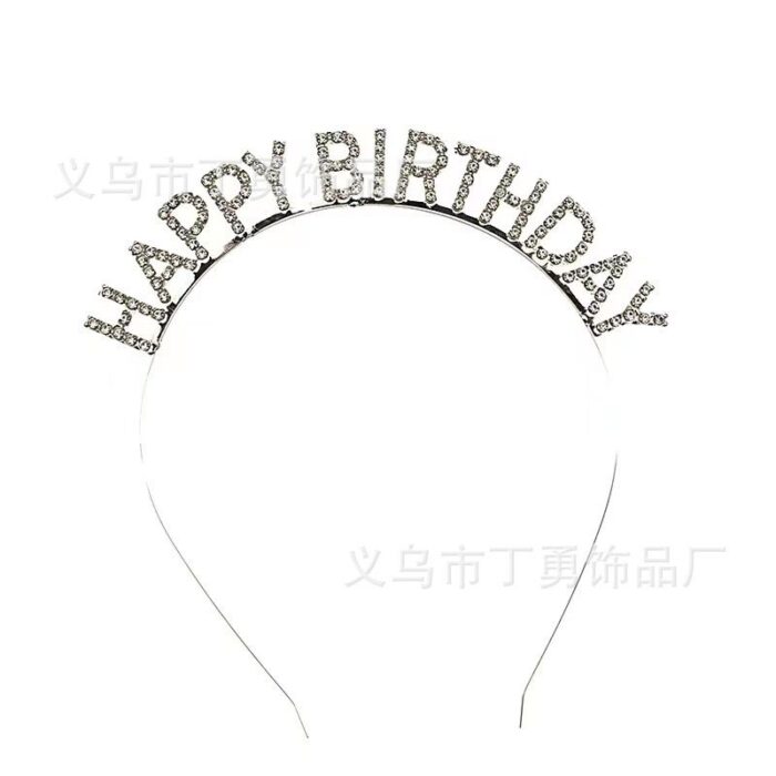 Tiara Happy Birthday Headband - Image 2