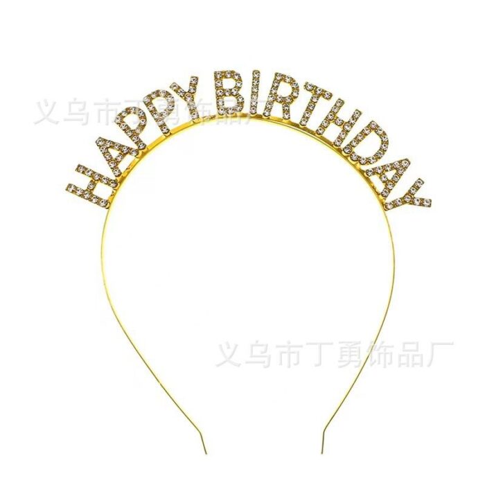 Tiara Happy Birthday Headband - Image 1