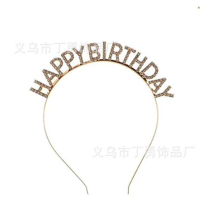 Tiara Happy Birthday Headband - Image 4