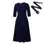Elegant Half Sleeve Dress - Image 2
