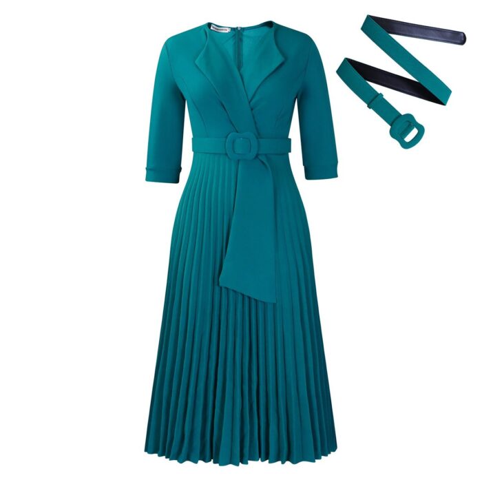 Elegant Half Sleeve Dress - Image 4