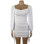 Elegant Puff Long Sleeve Dress - Image 6