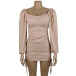 Elegant Puff Long Sleeve Dress - Image 7