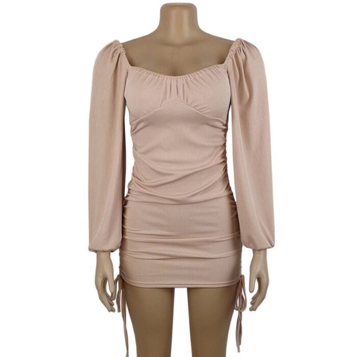 Elegant Puff Long Sleeve Dress - Image 7