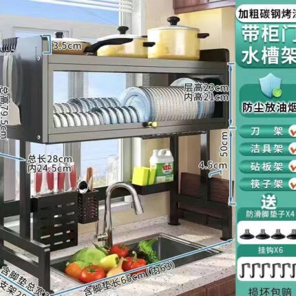 Over The Sink Dish Drying Rack