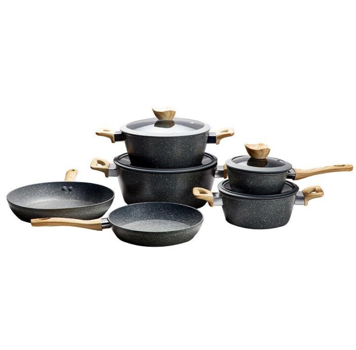 6-Piece Non-Stick Cooking Pots Set - Image 1