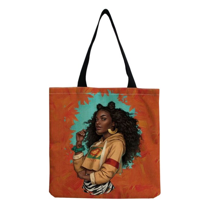 African Woman Tote Bag - Image 9