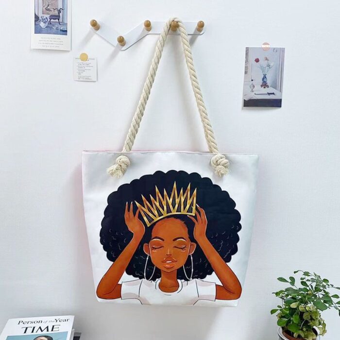 African Print Tote Bag (Big) - Image 8