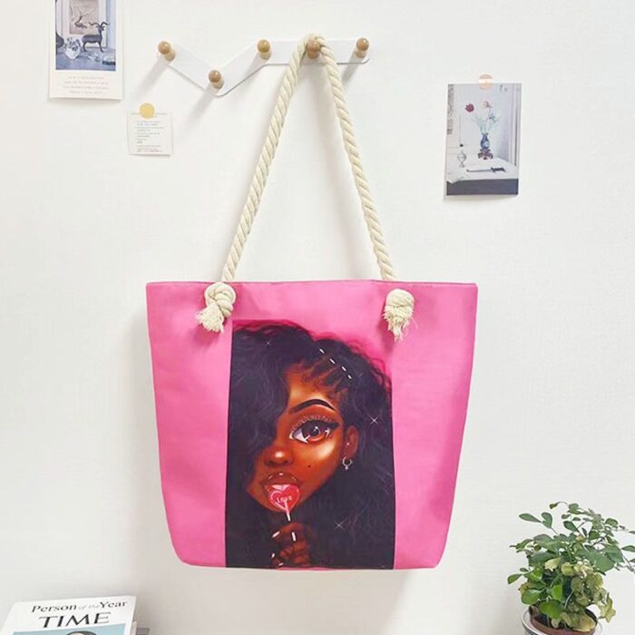 African Print Tote Bag (Big) - Image 5