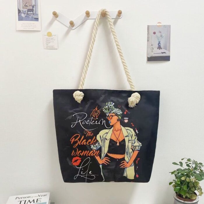 African Print Tote Bag (Big) - Image 3