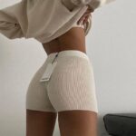 Women's Summer Knitted Slim-Fit Shorts - Image 2