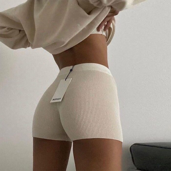 Women's Summer Knitted Slim-Fit Shorts - Image 2