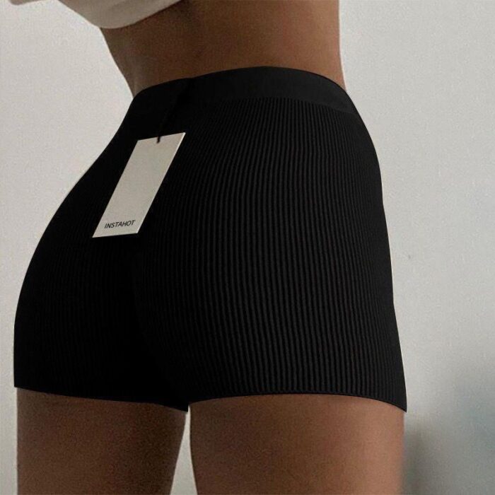 Women's Summer Knitted Slim-Fit Shorts - Image 1