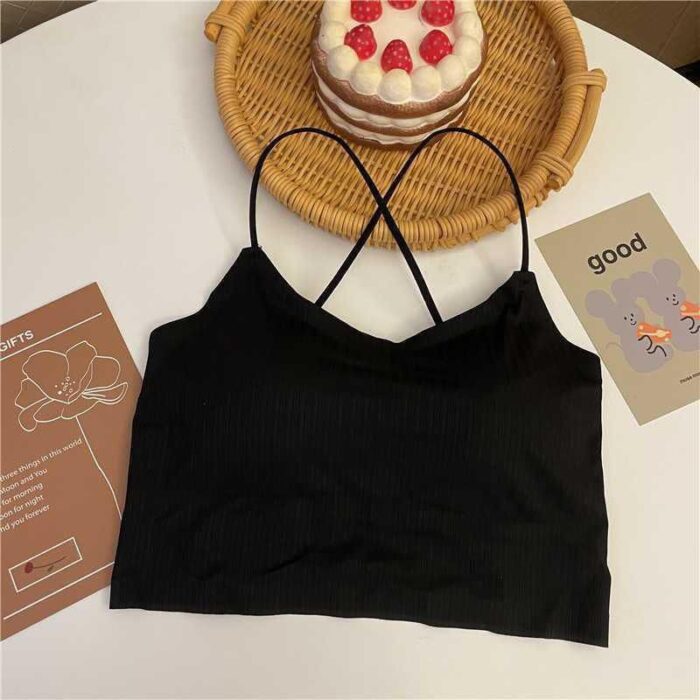 Women’s Cross Strap Sports Bra - Image 2