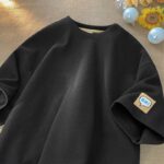 Round Neck Textured T-Shirt - Image 2