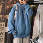 Plain Men's Hoodie - Image 6