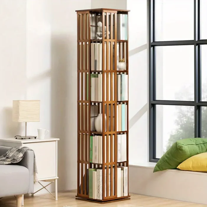 ROTATING TALL BOOKCASE - Image 1