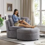 MODERN SWIVEL CHAIR WITH STORAGE