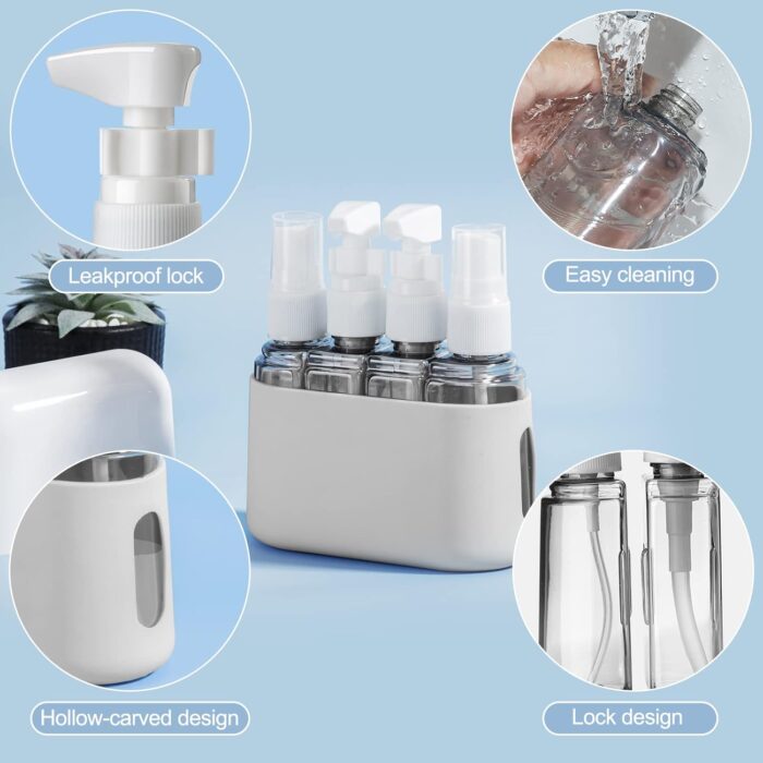 4 PACK TOILET ESSENTIAL TRAVEL BOTTLES - Image 4