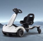 Kids Electric Go Kart (White)