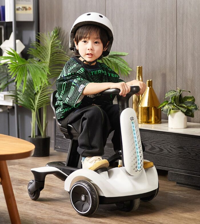 Kids Electric Go Kart (White) - Image 3