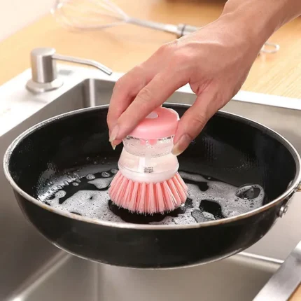 BRUSH WITH SOAP DISPENSER