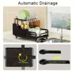 2 TIER DISH DRYING RACK - Image 4