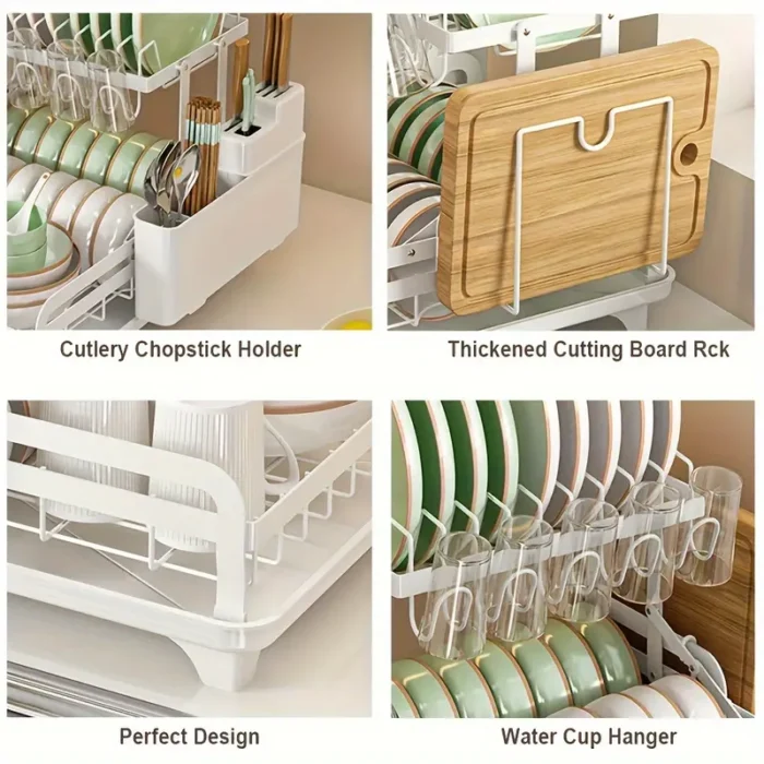 2 TIER DISH DRYING RACK - Image 5