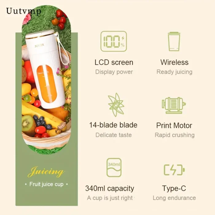 PORTABLE ELECTRIC JUICE CUP - Image 5