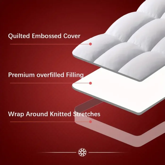 COOLING EXTRA THICK MATTRESS TOPPER - Image 6