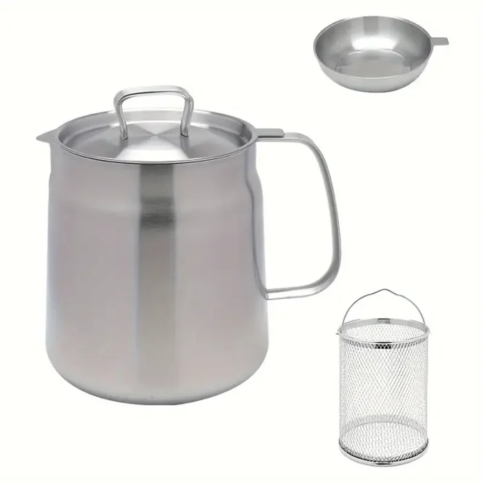 STAINLESS OIL JAR WITH DRAIN - Image 2