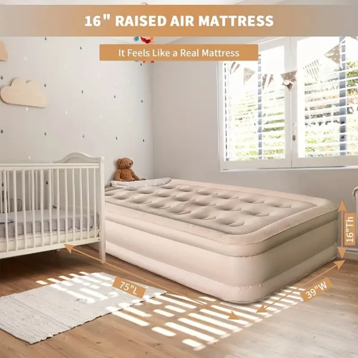 INFLATABLE AIR CUSHION BED BUILT IN AIR PUMP - Image 2