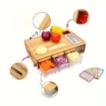 WOODEN CUTTING BOARD AND VEGETABLE ORGANIZER - Image 4