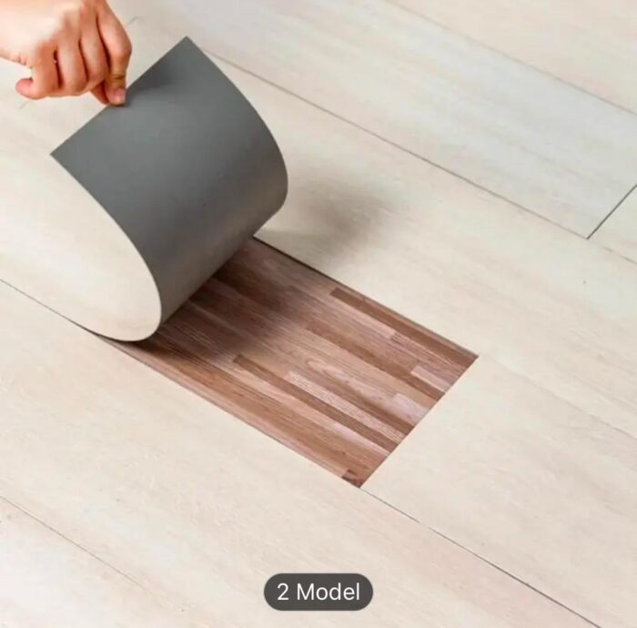 Wood Grain Floor Sticker - Image 4