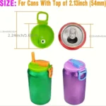 Soda Can Lid with Straw - Image 3