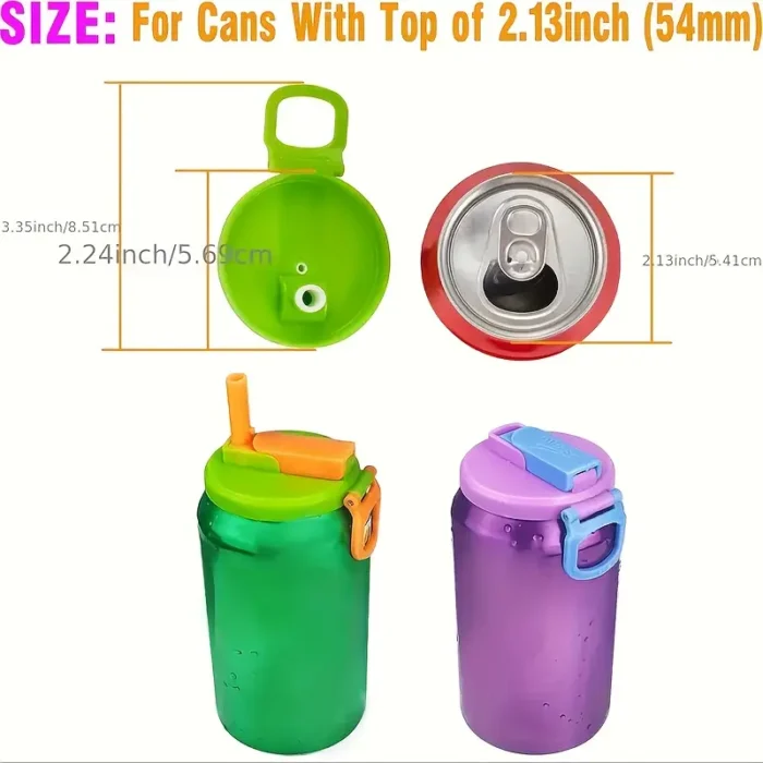 Soda Can Lid with Straw - Image 3