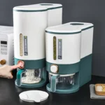 Rice Dispenser With Measuring Cup
