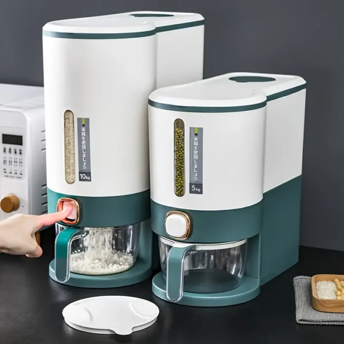 Rice Dispenser With Measuring Cup - Image 1
