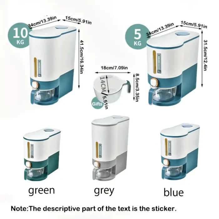 Rice Dispenser With Measuring Cup - Image 2