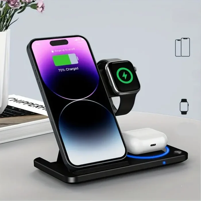 3 In 1 Foldable Wireless Charger - Image 5