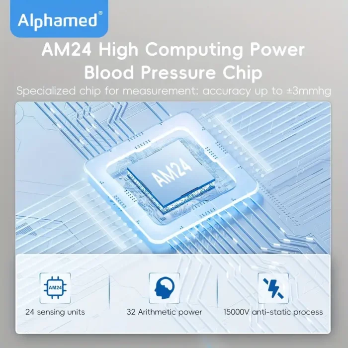 LCD Ice Blue Backlit Wrist Blood Pressure Monitor - Image 6
