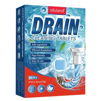 24pcs Pipe Cleaning Foam, Sewage Clog Dissolving Deodorizing Cleaner