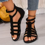 Women's Black Roman Sandals - Image 5