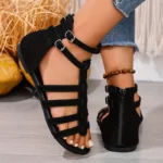 Women's Black Roman Sandals - Image 3