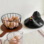 1pc Classic Resin-Lidded Egg Storage Basket - Image 3