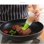 Silicone BBQ Oil Bottle with Brush & Scale - Image 2