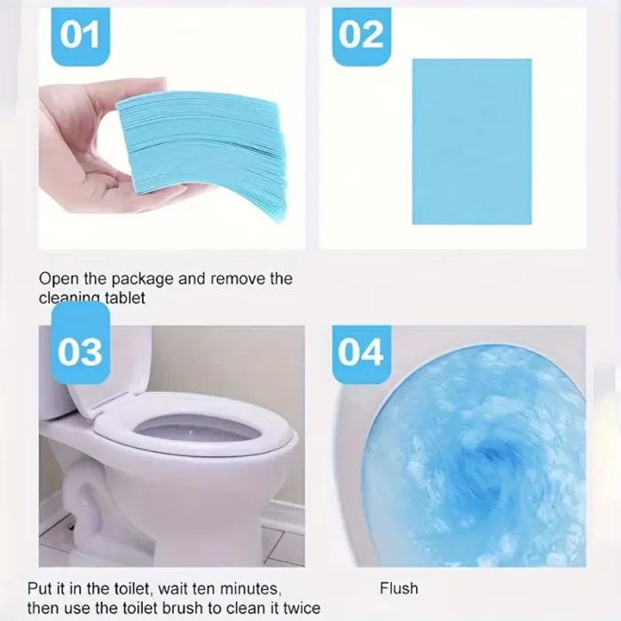 30-Pack Citric Acid Toilet Cleaning Tablets - Image 2