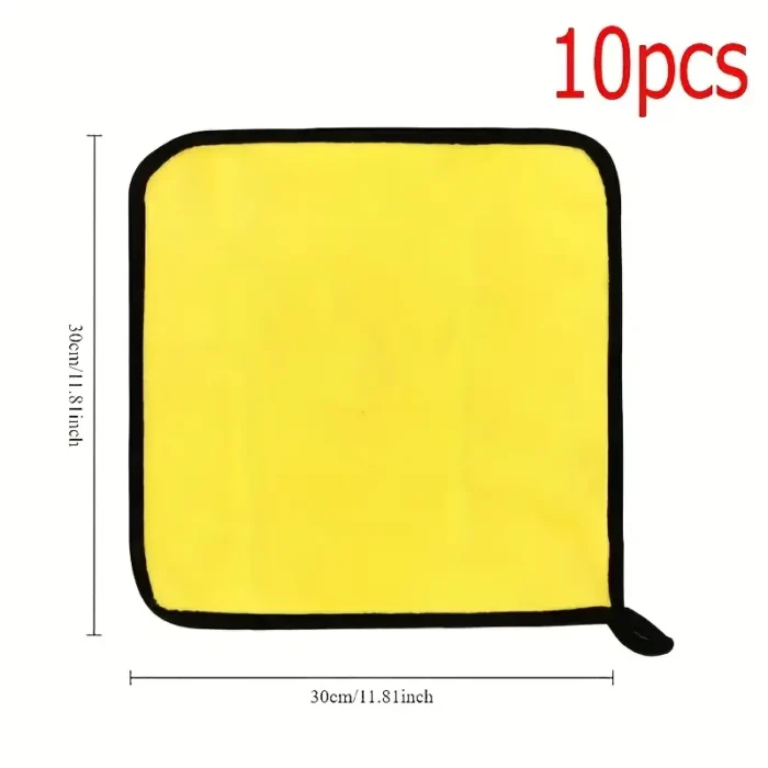 10pcs of microfiber car cleaning wipes - Image 6