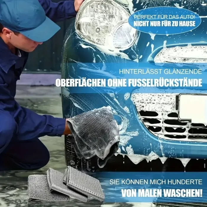 11pcs Microfiber Car Cleaning Kit with Tire Brush - Image 2